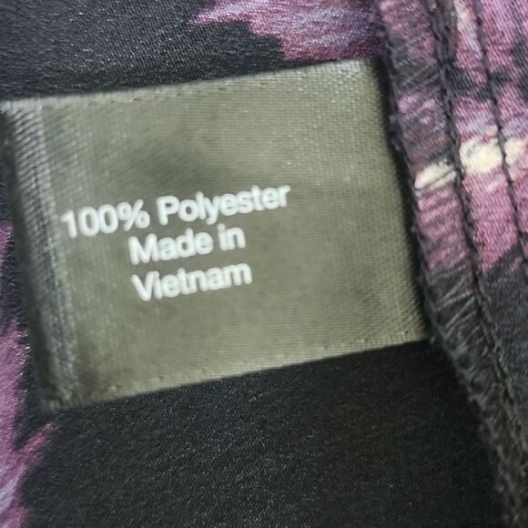 Lane Bryant Feather Corset Blouse, Back Zipper, Black & Purple, Size 18 - Picture 6 of 7